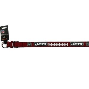 NY JETS NFL Leather Pet Collar